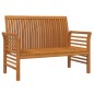 vidaXL Muebles jardín 2 pzas con cojines gris oscuro de madera maciza vidaXL Muebles jardín 2 pzas con cojines gris oscuro de madera maciza