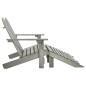 vidaXL Otomana Adirondack de jardín 2 plazas madera de abeto gris vidaXL Otomana Adirondack de jardín 2 plazas madera de abeto gris
