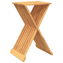 vidaXL Taburete plegable madera maciza de teca 40x32,5x70 cm