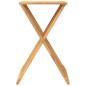 vidaXL Taburete plegable madera maciza de teca 40x32,5x70 cm vidaXL Taburete plegable madera maciza de teca 40x32,5x70 cm