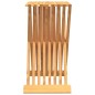 vidaXL Taburete plegable madera maciza de teca 40x32,5x70 cm vidaXL Taburete plegable madera maciza de teca 40x32,5x70 cm