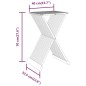 vidaXL Taburete plegable madera maciza de teca 40x32,5x70 cm vidaXL Taburete plegable madera maciza de teca 40x32,5x70 cm