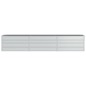 vidaXL Arriate de acero galvanizado plateado 240x40x45 cm