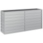 vidaXL Arriate de acero galvanizado plateado 160x40x77 cm vidaXL Arriate de acero galvanizado plateado 160x40x77 cm