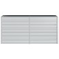 vidaXL Arriate de acero galvanizado plateado 160x40x77 cm vidaXL Arriate de acero galvanizado plateado 160x40x77 cm