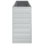 vidaXL Arriate de acero galvanizado plateado 160x40x77 cm vidaXL Arriate de acero galvanizado plateado 160x40x77 cm