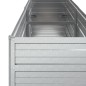 vidaXL Arriate de acero galvanizado plateado 160x40x77 cm vidaXL Arriate de acero galvanizado plateado 160x40x77 cm