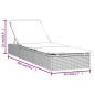 vidaXL Tumbonas 2 uds con mesita ratán sintético gris vidaXL Tumbonas 2 uds con mesita ratán sintético gris