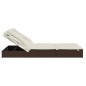 vidaXL Tumbona 2 personas toldo plegable ratán PE marrón 213x118x97 cm vidaXL Tumbona 2 personas toldo plegable ratán PE marrón 213x118x97 cm