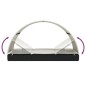 vidaXL Tumbona 2 personas toldo redondo ratán PE negro 211x112x140 cm vidaXL Tumbona 2 personas toldo redondo ratán PE negro 211x112x140 cm