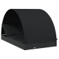 vidaXL Tumbona 2 personas toldo redondo ratán PE negra 211x112x140 cm vidaXL Tumbona 2 personas toldo redondo ratán PE negra 211x112x140 cm