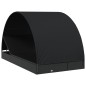 vidaXL Tumbona 2 personas toldo redondo ratán PE negra 211x112x140 cm vidaXL Tumbona 2 personas toldo redondo ratán PE negra 211x112x140 cm