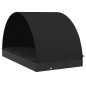 vidaXL Tumbona 2 personas toldo redondo ratán PE negra 211x112x140 cm vidaXL Tumbona 2 personas toldo redondo ratán PE negra 211x112x140 cm