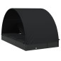 vidaXL Tumbona 2 personas toldo redondo ratán PE negra 211x112x140 cm vidaXL Tumbona 2 personas toldo redondo ratán PE negra 211x112x140 cm