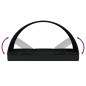 vidaXL Tumbona 2 personas toldo redondo ratán PE negra 211x112x140 cm vidaXL Tumbona 2 personas toldo redondo ratán PE negra 211x112x140 cm