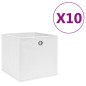 vidaXL Cajas de almacenaje 10 uds tela no tejida blanco 28x28x28 cm vidaXL Cajas de almacenaje 10 uds tela no tejida blanco 28x28x28 cm