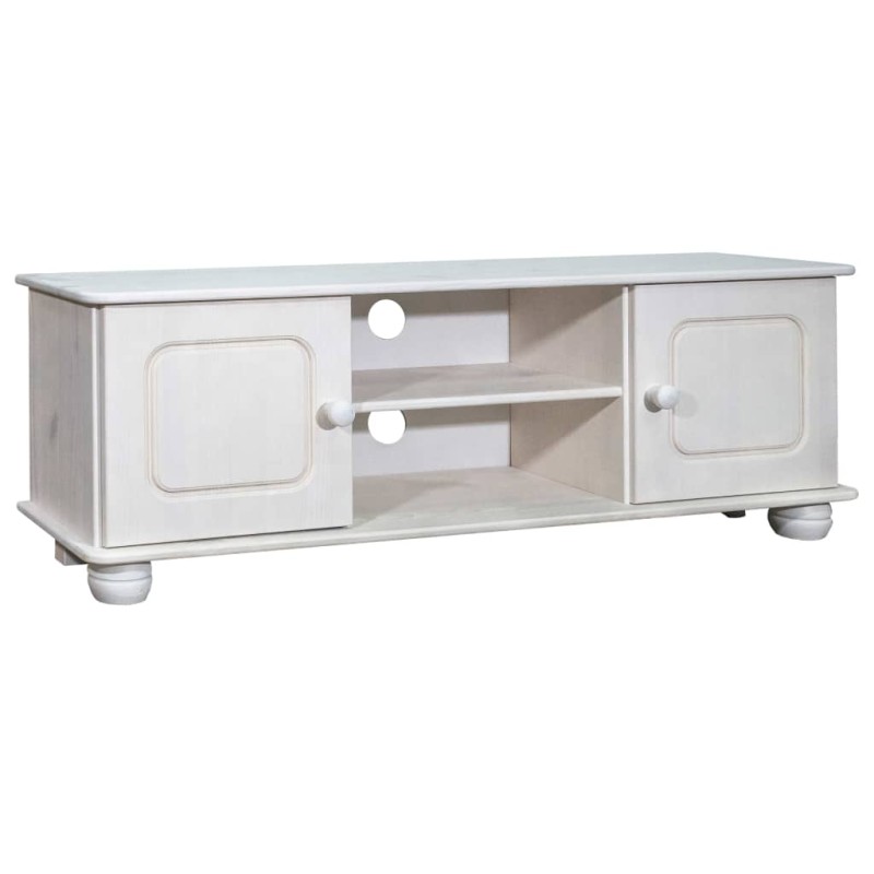vidaXL Mueble para TV de madera maciza de pino 115x29x40 cm vidaXL Mueble para TV de madera maciza de pino 115x29x40 cm