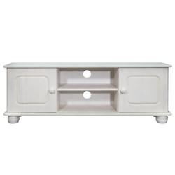vidaXL Mueble para TV de madera maciza de pino 115x29x40 cm