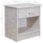 vidaXL Mesita de noche de madera maciza de pino 41x30x42 cm vidaXL Mesita de noche de madera maciza de pino 41x30x42 cm