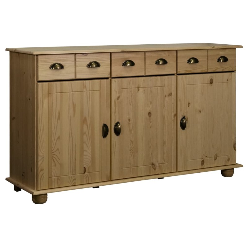 vidaXL Aparador de madera maciza de pino 134x39x79,5 cm vidaXL Aparador de madera maciza de pino 134x39x79,5 cm