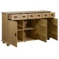 vidaXL Aparador de madera maciza de pino 134x39x79,5 cm vidaXL Aparador de madera maciza de pino 134x39x79,5 cm