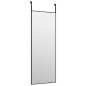 vidaXL Espejo de puerta cristal y aluminio negro 30x80 cm vidaXL Espejo de puerta cristal y aluminio negro 30x80 cm