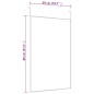 vidaXL Espejo de puerta cristal y aluminio negro 50x80 cm