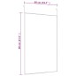 vidaXL Espejo de puerta cristal y aluminio dorado 50x80 cm