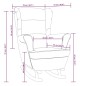 vidaXL Silla mecedora patas de madera de caucho terciopelo gris oscuro vidaXL Silla mecedora patas de madera de caucho terciopelo gris oscuro