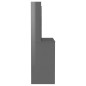 vidaXL Tocador de maquillaje luces LED MDF gris brillo 100x40x135 cm vidaXL Tocador de maquillaje luces LED MDF gris brillo 100x40x135 cm
