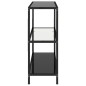 vidaXL Estantería transparente y negro de vidrio templado 100x36x90 cm vidaXL Estantería transparente y negro de vidrio templado 100x36x90 cm