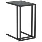 vidaXL Mesita ordenador vidrio transparente negro mármol 50x35x65cm vidaXL Mesita ordenador vidrio transparente negro mármol 50x35x65cm