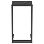 vidaXL Mesita ordenador vidrio transparente negro mármol 50x35x65cm vidaXL Mesita ordenador vidrio transparente negro mármol 50x35x65cm