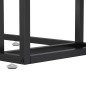 vidaXL Mesita ordenador vidrio transparente negro mármol 50x35x65cm vidaXL Mesita ordenador vidrio transparente negro mármol 50x35x65cm