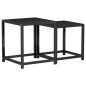 vidaXL Mesas de centro 2 unidades MDF negro vidaXL Mesas de centro 2 unidades MDF negro