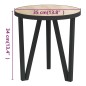 vidaXL Mesita de centro MDF color roble Sonoma Ø35 cm vidaXL Mesita de centro MDF color roble Sonoma Ø35 cm