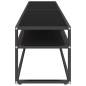 vidaXL Mueble para TV vidrio templado negro 180x40x40,5 cm vidaXL Mueble para TV vidrio templado negro 180x40x40,5 cm