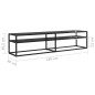 vidaXL Mueble para TV vidrio templado negro 180x40x40,5 cm vidaXL Mueble para TV vidrio templado negro 180x40x40,5 cm