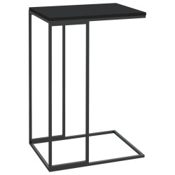 vidaXL Mesa auxiliar de madera contrachapada negro 40x30x59 cm