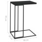 vidaXL Mesa auxiliar de madera contrachapada negro 40x30x59 cm vidaXL Mesa auxiliar de madera contrachapada negro 40x30x59 cm