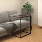 vidaXL Mesa auxiliar de madera contrachapada negro 55x35x66 cm vidaXL Mesa auxiliar de madera contrachapada negro 55x35x66 cm