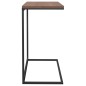 vidaXL Mesa auxiliar de madera contrachapada negro 55x35x66 cm vidaXL Mesa auxiliar de madera contrachapada negro 55x35x66 cm
