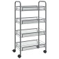 vidaXL Carrito de cocina 4 niveles hierro gris 46x26x85 cm vidaXL Carrito de cocina 4 niveles hierro gris 46x26x85 cm