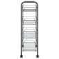 vidaXL Carrito de cocina 4 niveles hierro gris 46x26x85 cm vidaXL Carrito de cocina 4 niveles hierro gris 46x26x85 cm