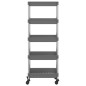 vidaXL Carrito de cocina 5 niveles hierro y ABS gris 42x29x128 cm vidaXL Carrito de cocina 5 niveles hierro y ABS gris 42x29x128 cm