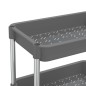 vidaXL Carrito de cocina 5 niveles hierro y ABS gris 42x29x128 cm vidaXL Carrito de cocina 5 niveles hierro y ABS gris 42x29x128 cm