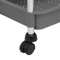 vidaXL Carrito de cocina 5 niveles hierro y ABS gris 42x29x128 cm vidaXL Carrito de cocina 5 niveles hierro y ABS gris 42x29x128 cm