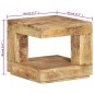 vidaXL Mesa de centro de madera maciza de mango 45x45x40 cm vidaXL Mesa de centro de madera maciza de mango 45x45x40 cm