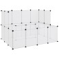 vidaXL Jaula de animales pequeños transparente PP y acero 143x107x93cm vidaXL Jaula de animales pequeños transparente PP y acero 143x107x93cm