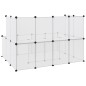 vidaXL Jaula de animales pequeños transparente PP y acero 143x107x93cm vidaXL Jaula de animales pequeños transparente PP y acero 143x107x93cm